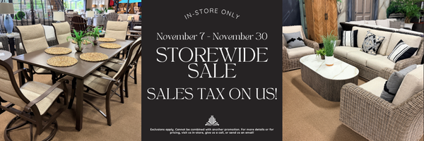 Patio Style No Sales Tax November 2025